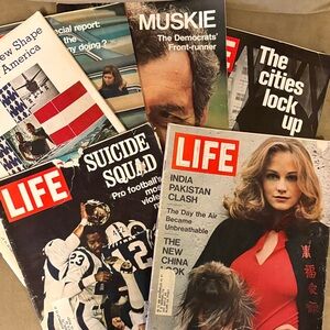 1971 Life Magazine - lot of 6